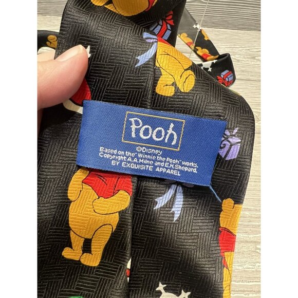 Winnie the Pooh Christmas Neck Tie Disney Men’s Holiday Novelty Polyester - Picture 6 of 7